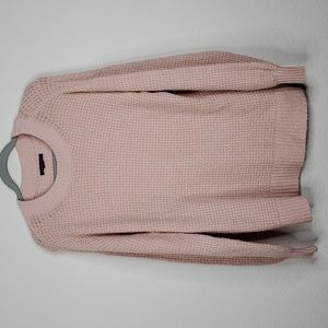 American Eagle Outfitters Pink Crew Neck Sweater